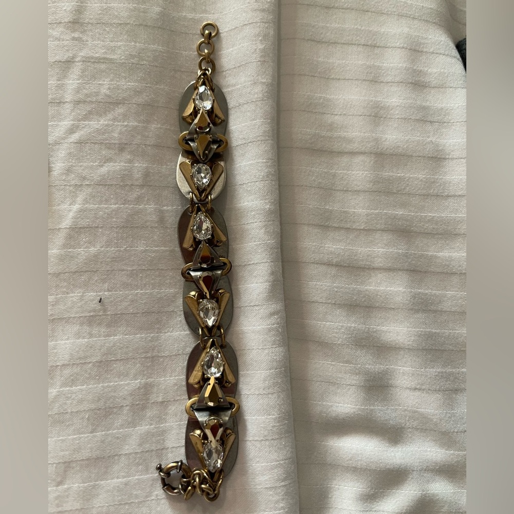 J. Crew Elegant Gold and Silver Women's Bracelet
